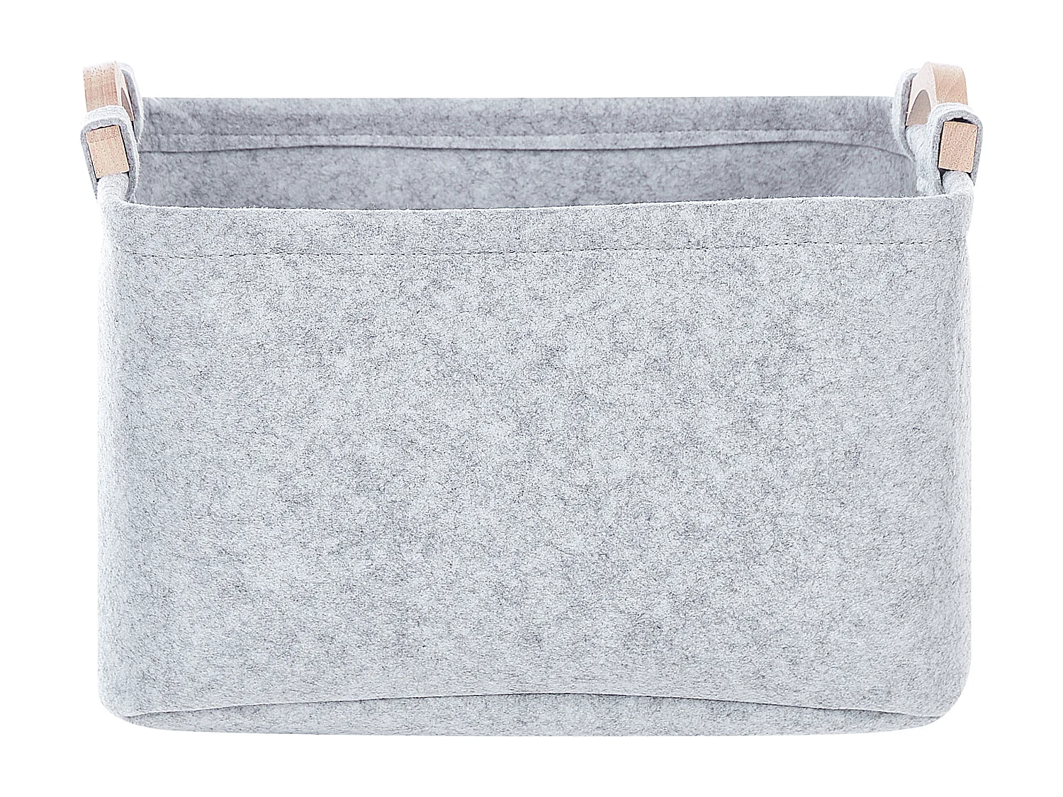 Lot de 3 paniers BAYSAI Filz Gris clair