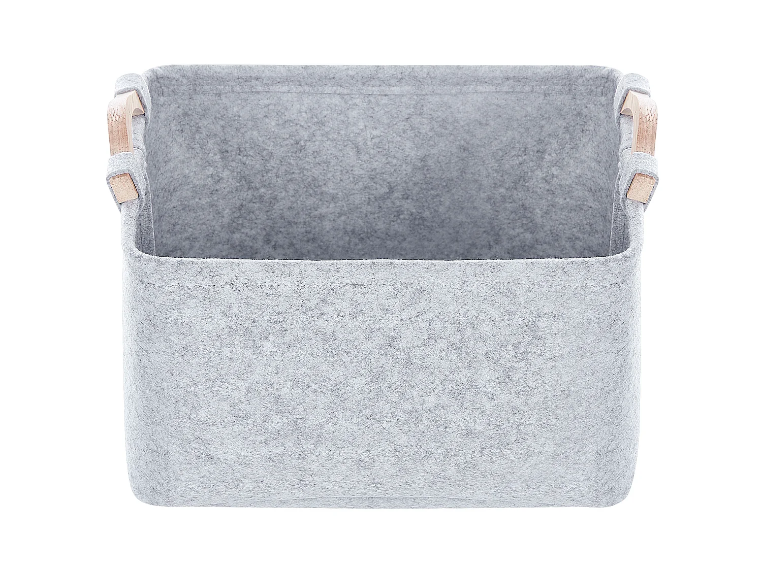 Lot de 3 paniers BAYSAI Filz Gris clair