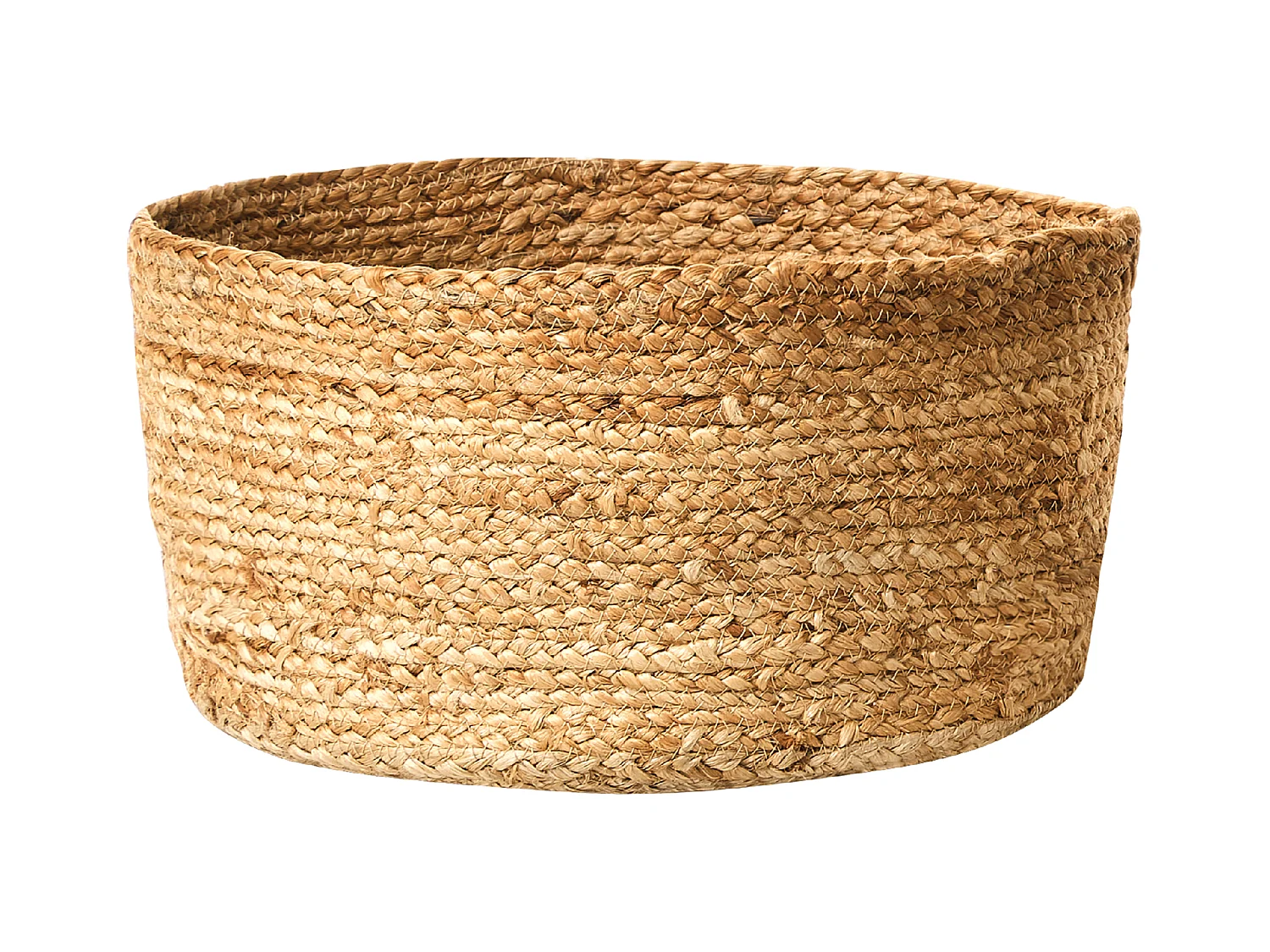 Set aus 3 handgefertigten natürlichen Jutekörben Ranwal