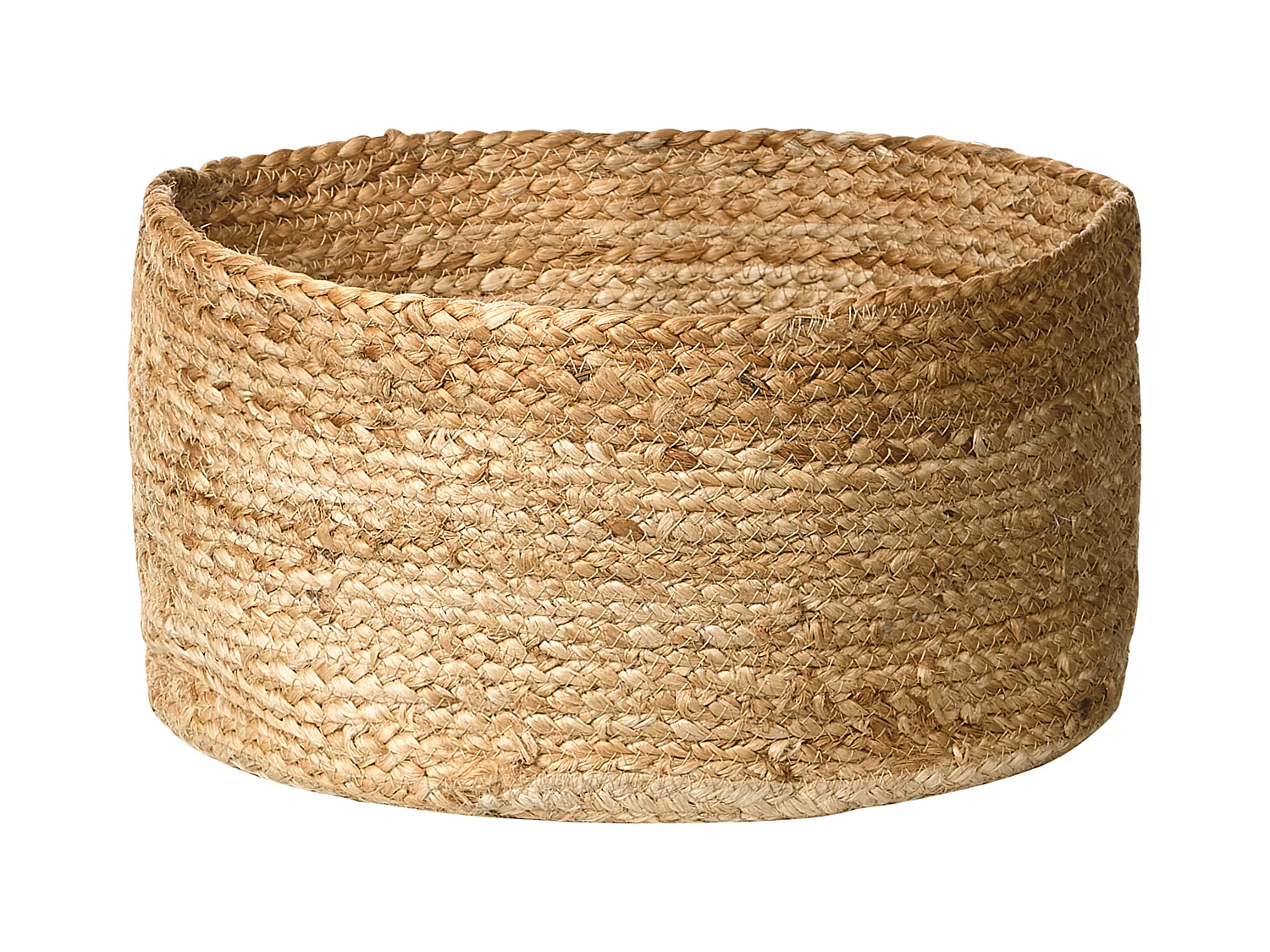 Set aus 3 handgefertigten natürlichen Jutekörben Ranwal