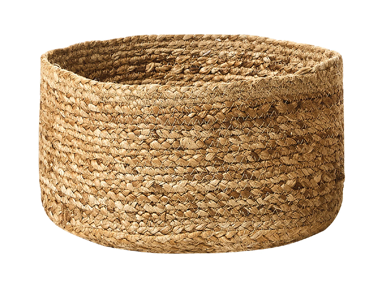 Set aus 3 handgefertigten natürlichen Jutekörben Ranwal