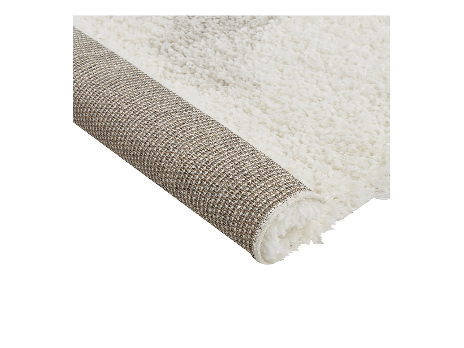 Vloerkleed polypropyleen wit/grijs 80 x 150 cm MASIS