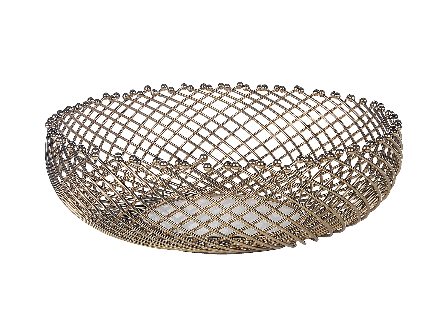 Set van 2 decoratieve schalen BALIUNG Metaal Goud