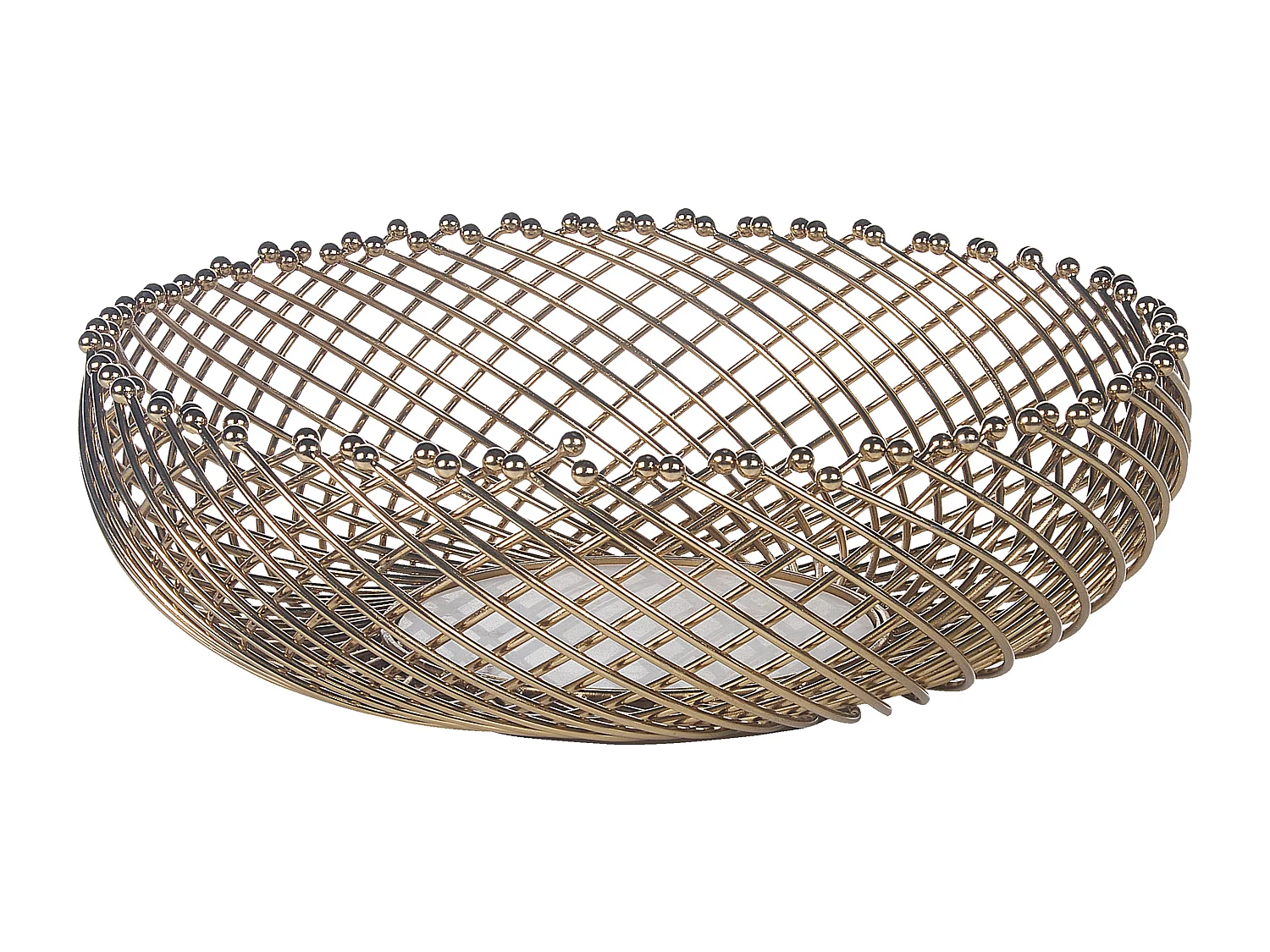 Lot de 2 bols décoratifs BALIUNG Métal Doré