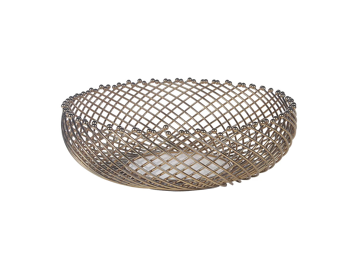 Set di 2 ciotole decorative BALIUNG Metallo Oro