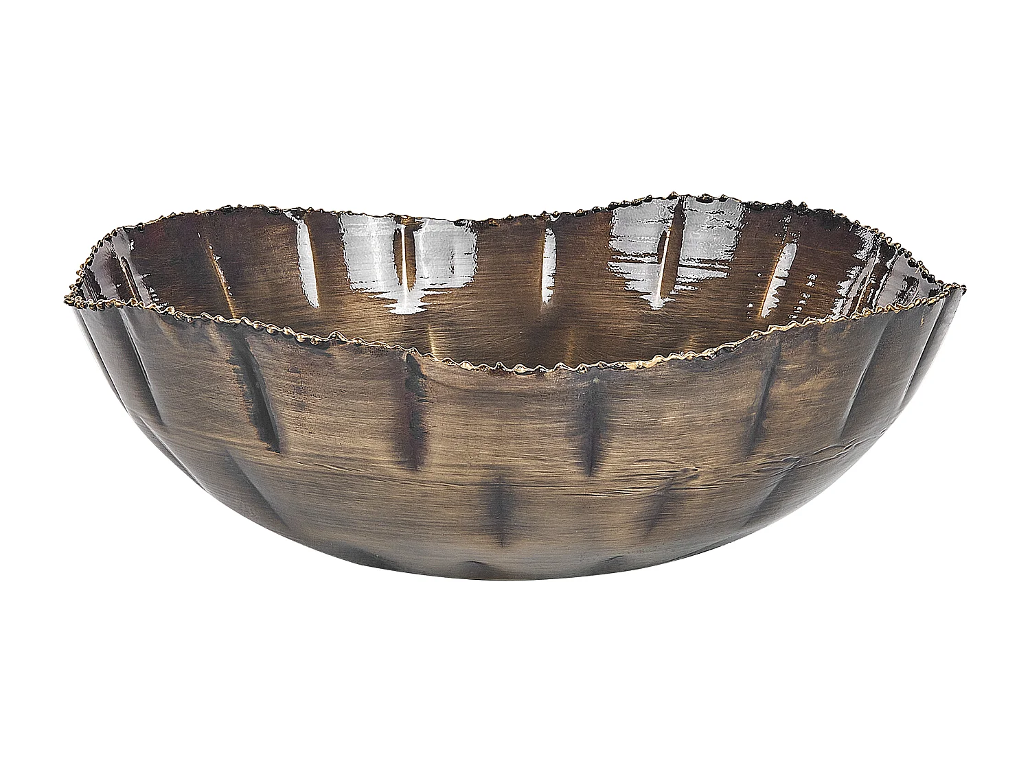 Lot de 3 bols décoratifs PINANG Métal Laiton