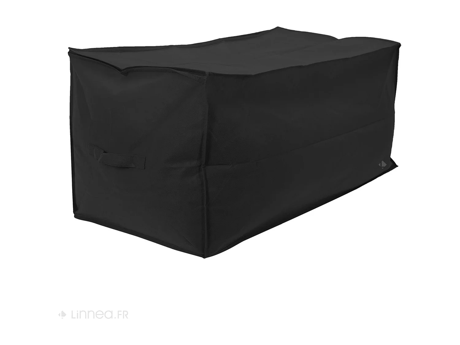 Boîte de rangement 60x45x30 cm pliable noire avec fenêtre transparente