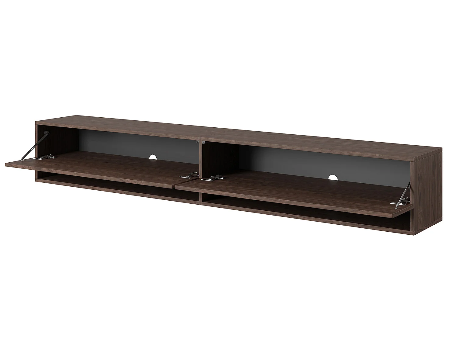 Meuble TV 200 cm - Noyer - MIRRGO