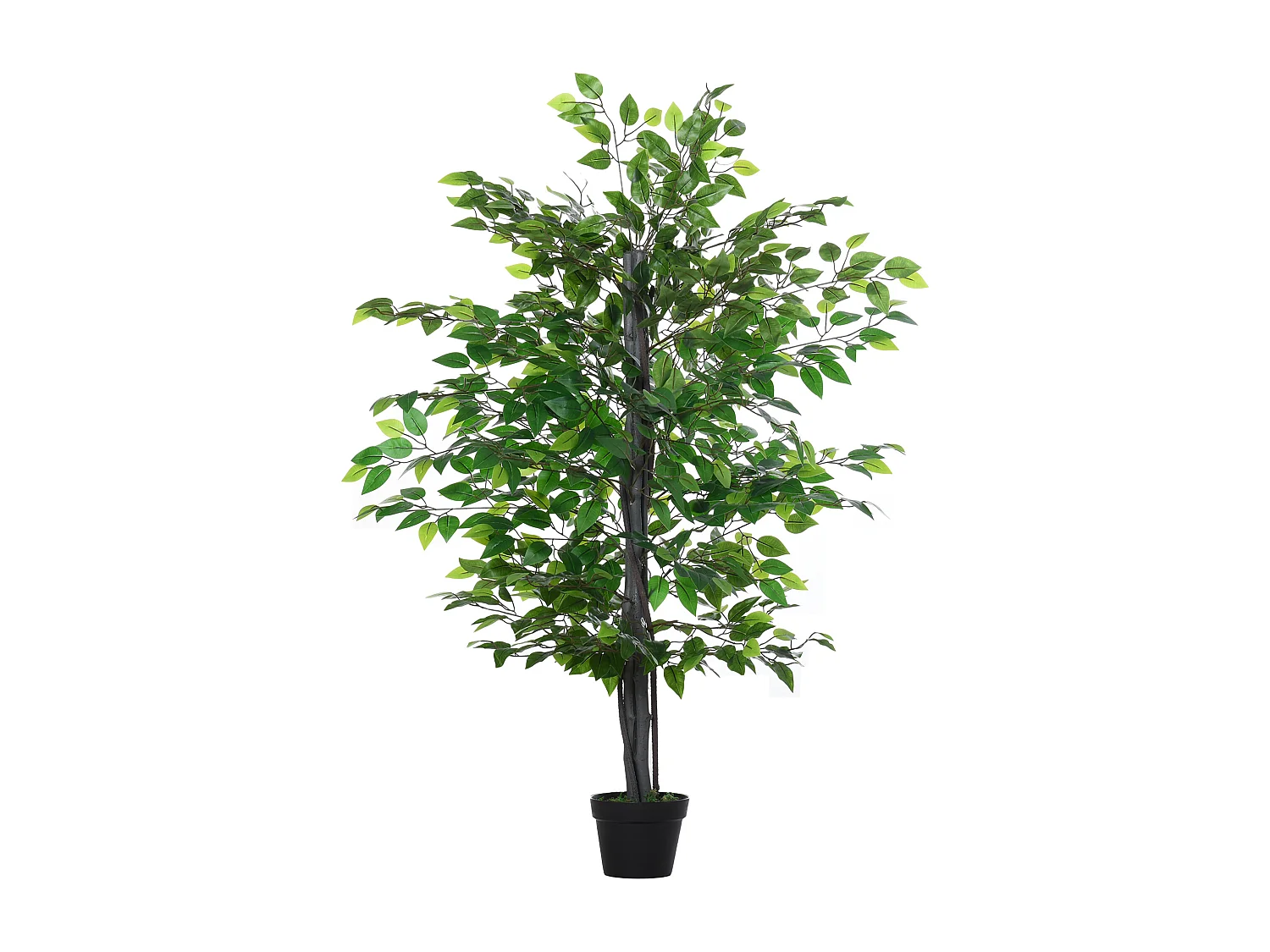Árbol de ficus artificial verde 20x20x145 cm Outsunny