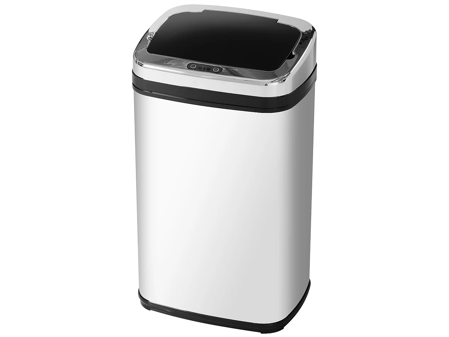 Cubo de basura plata 33x25x58 cm HOMCOM