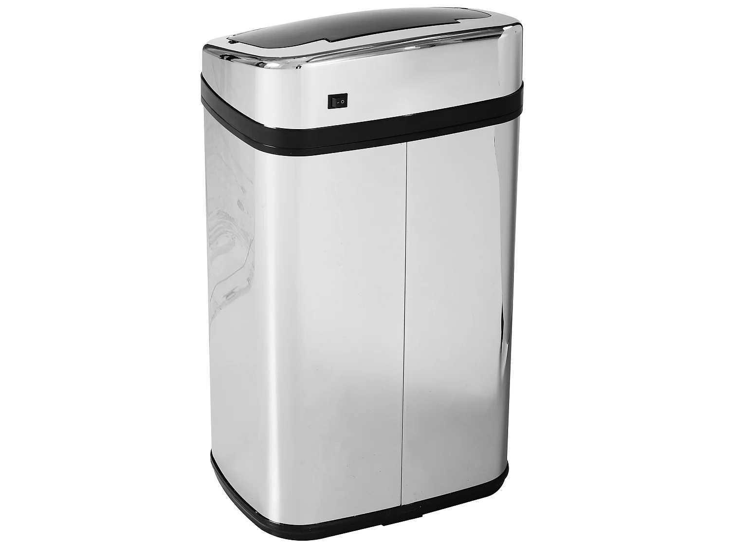 Cubo de basura plata 33x25x58 cm HOMCOM