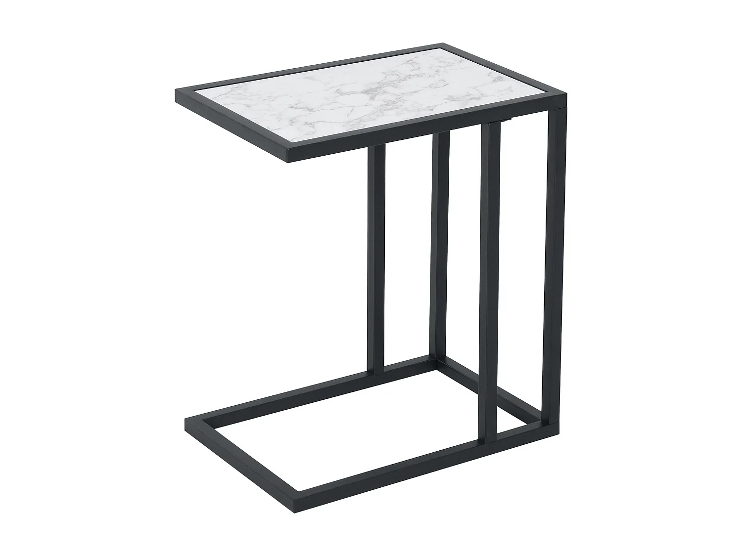 Mesa lateral blanco 45x30x51.5 cm HOMCOM