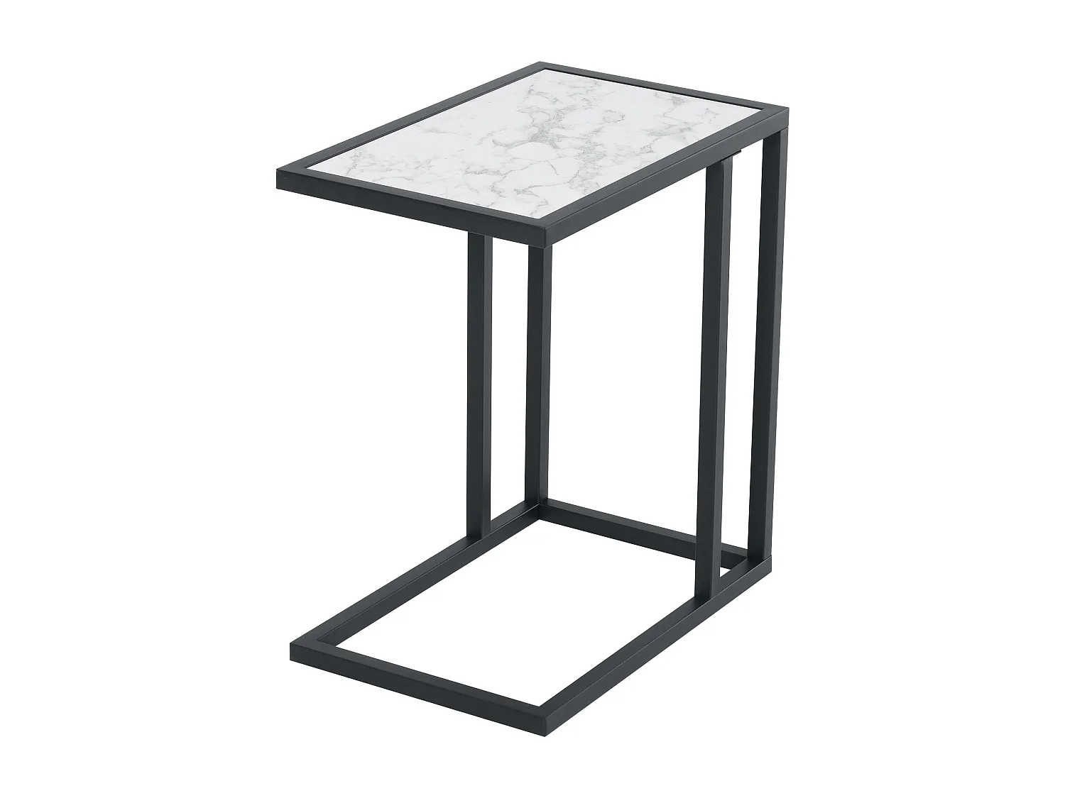 Mesa lateral blanco 45x30x51.5 cm HOMCOM