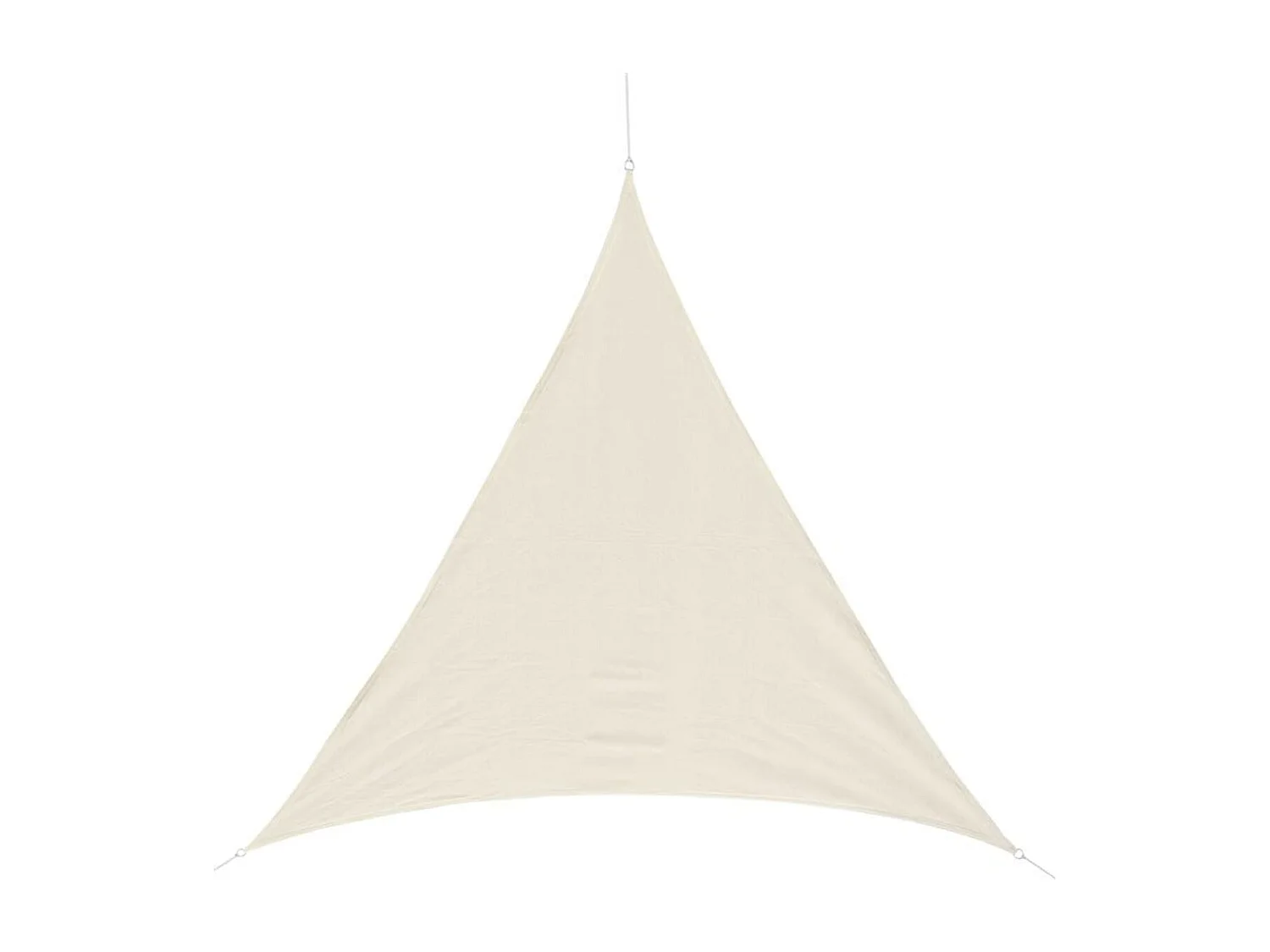 Toldo vela triangular crema 500x500x500 cm Outsunny