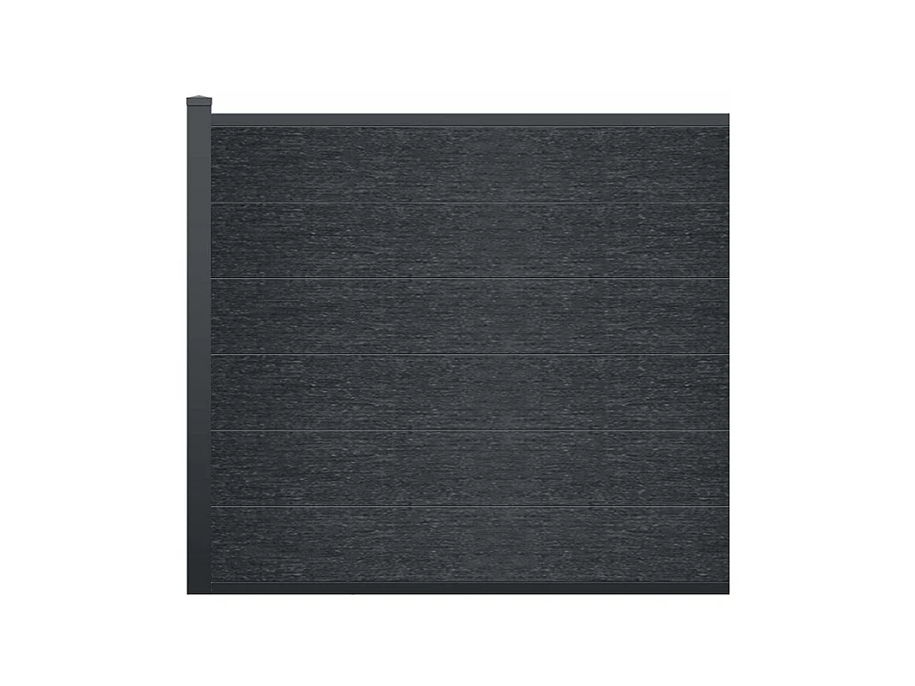 Pannelli della recinzione da posare H.156 cm kit 6 lamine composite + 1 montante Antracite - ENOLA