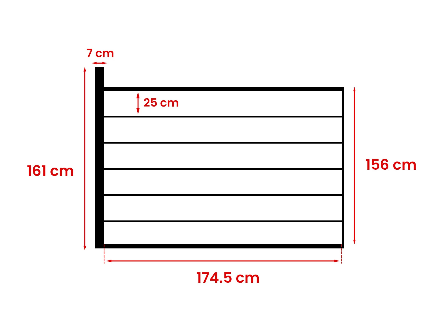 Pannelli della recinzione da posare H.156 cm kit 6 lamine composite + 1 montante Antracite - ENOLA