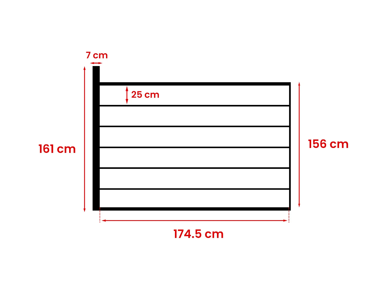 Valla Alt.156 cm - kit 6 láminas composite + 1 poste antracita - ENOLA