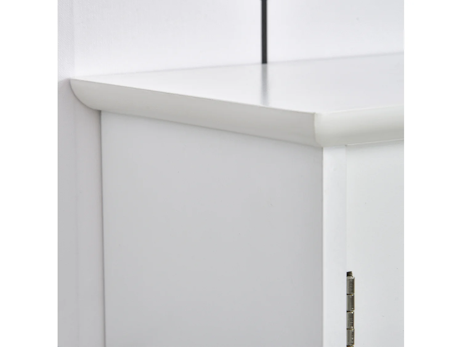 Armario con espejo blanco 60x18x63 cm kleankin