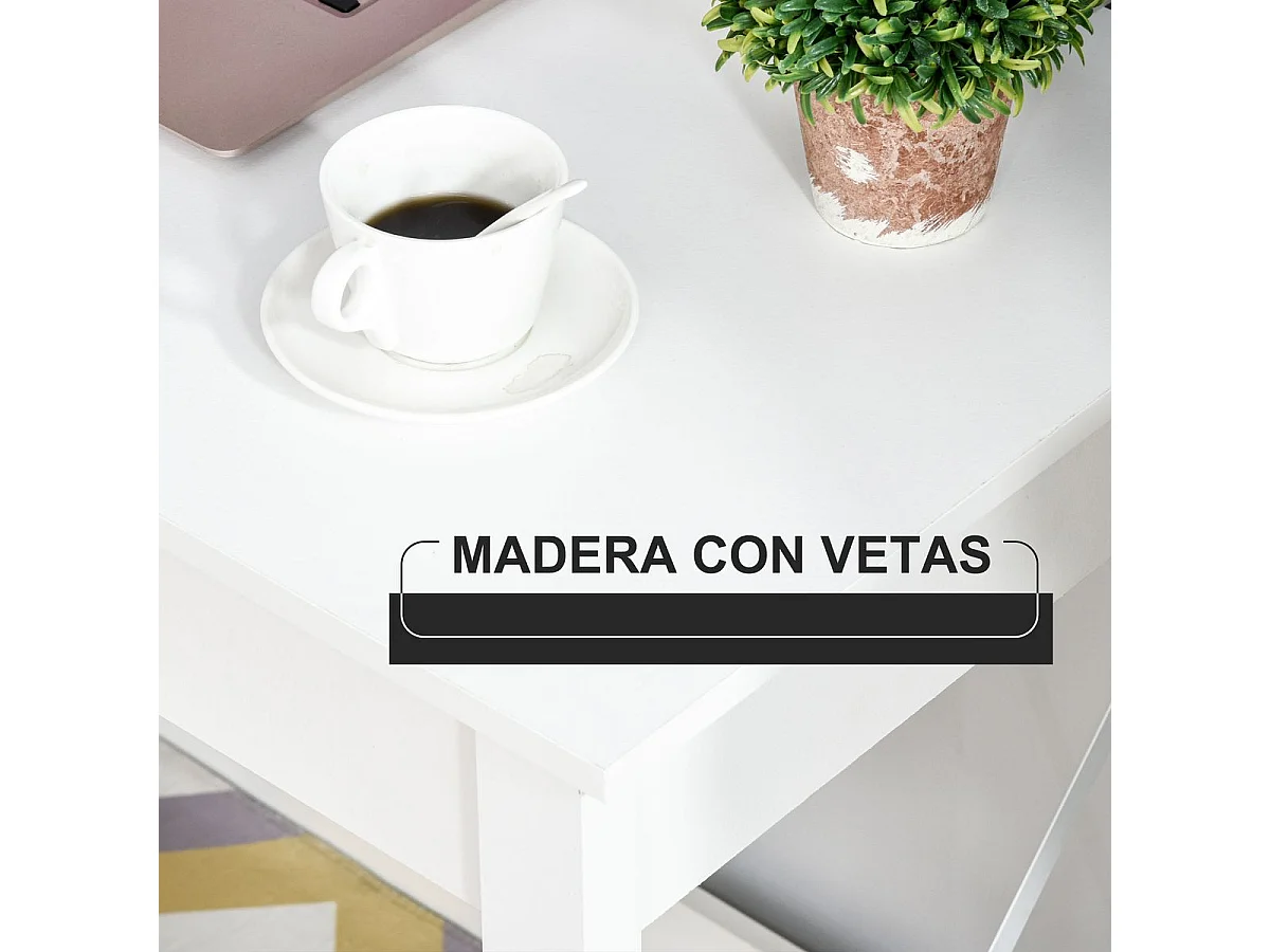 Mesa de escritorio blanco 105x50x76 cm HOMCOM