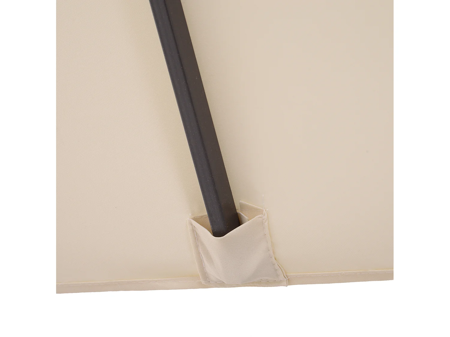 Parasol beige 460 x 270 x 240 cm - Protection UV pour jardin