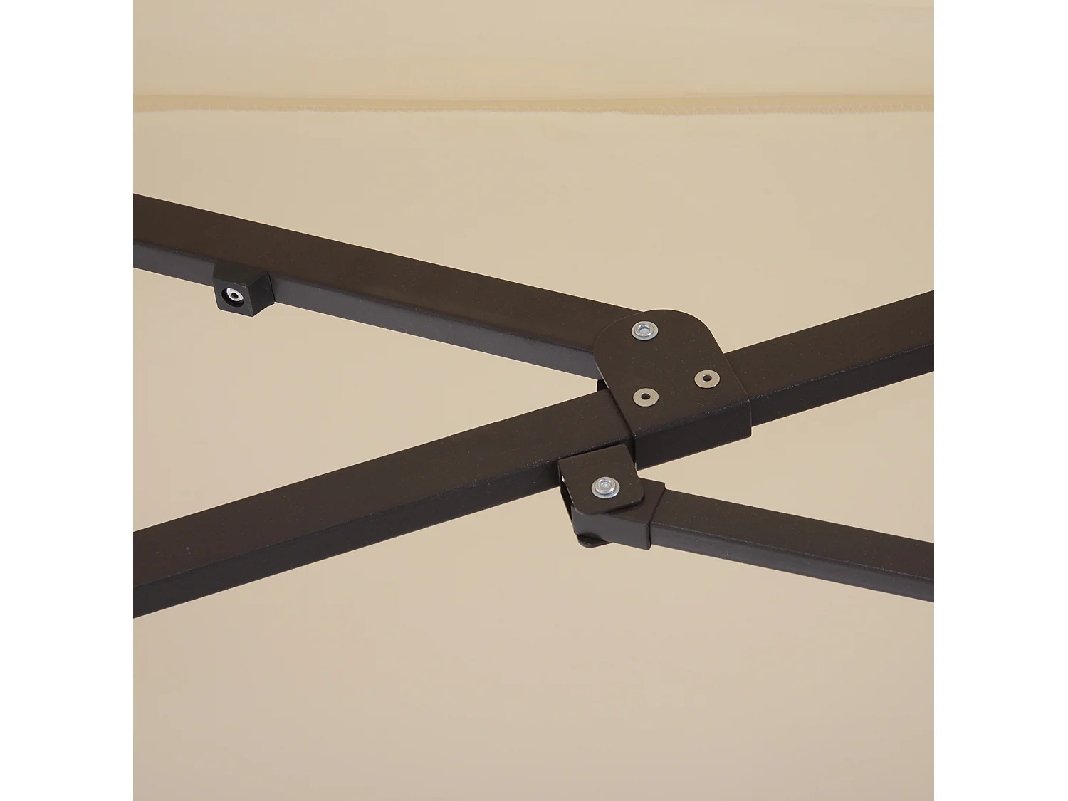 Parasol beige 460 x 270 x 240 cm - Protection UV pour jardin