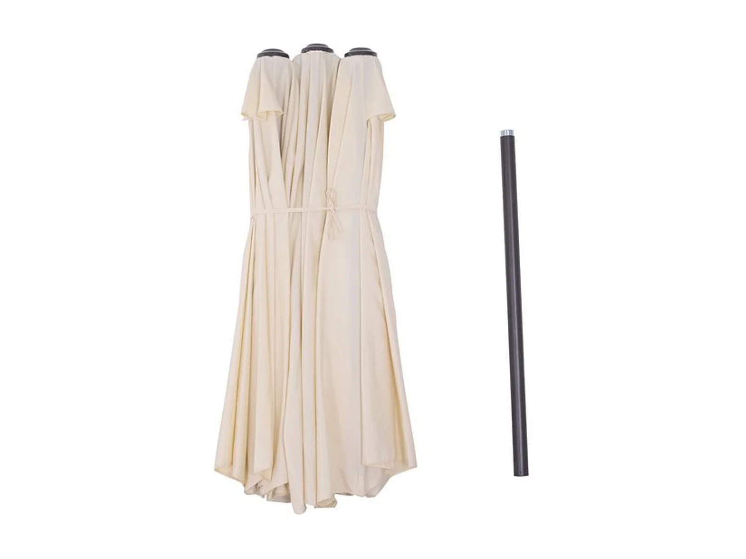 Sombrilla beige 455x265x238 cm Outsunny