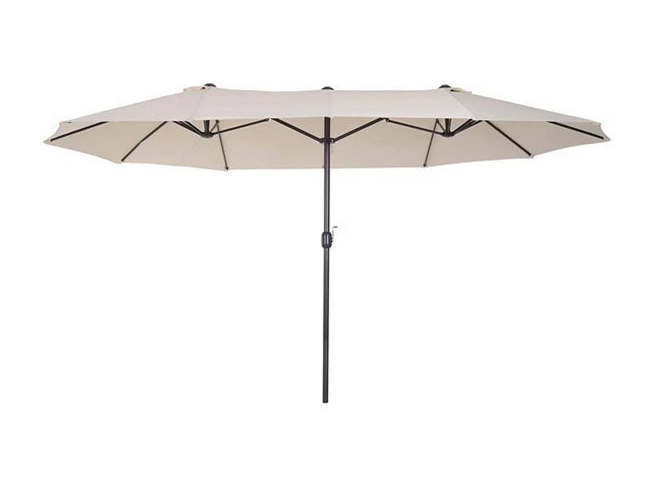 Sombrilla beige 455x265x238 cm Outsunny