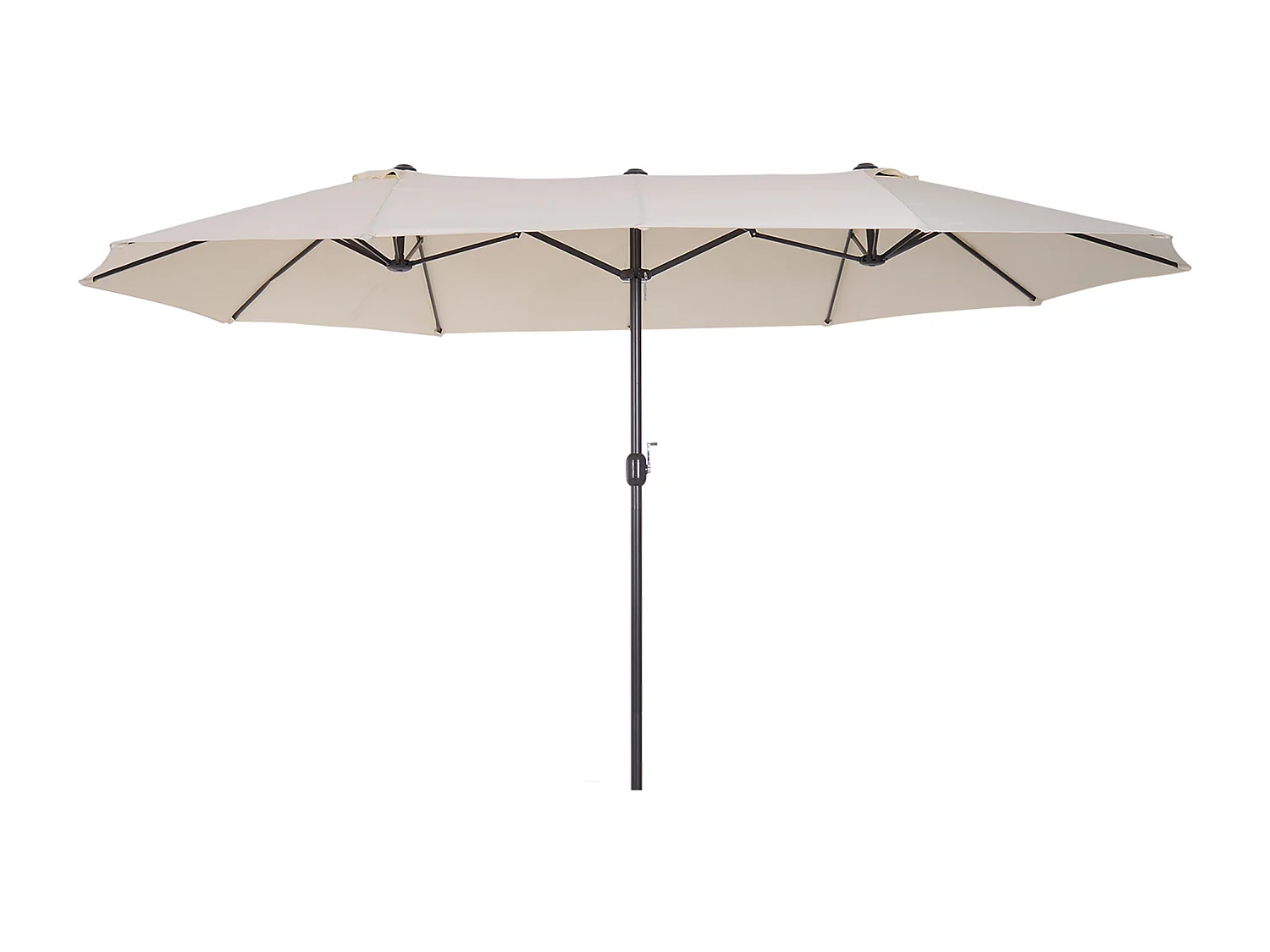 Sombrilla beige 455x265x238 cm Outsunny