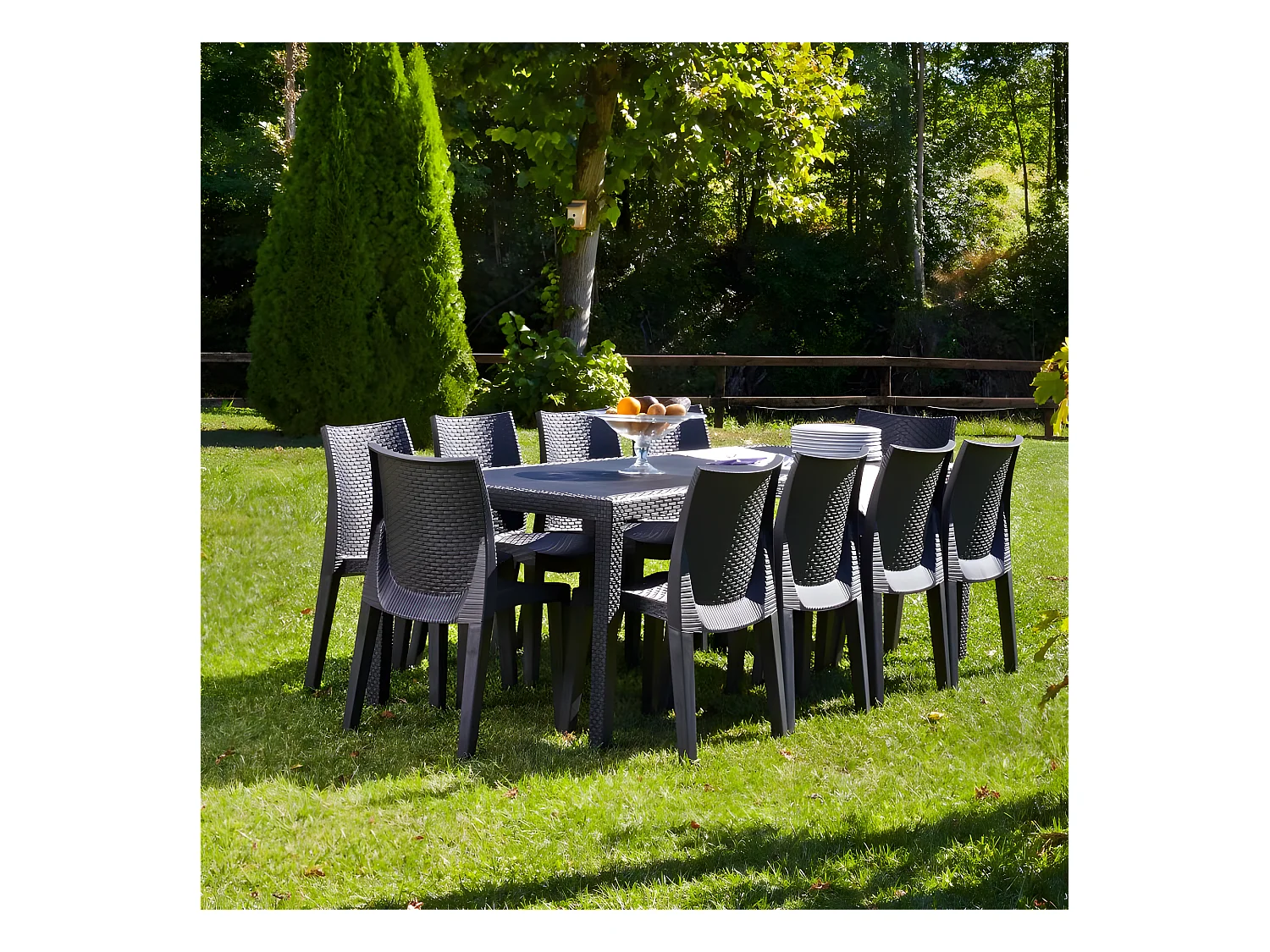 Mesa de exterior Malu Antracita