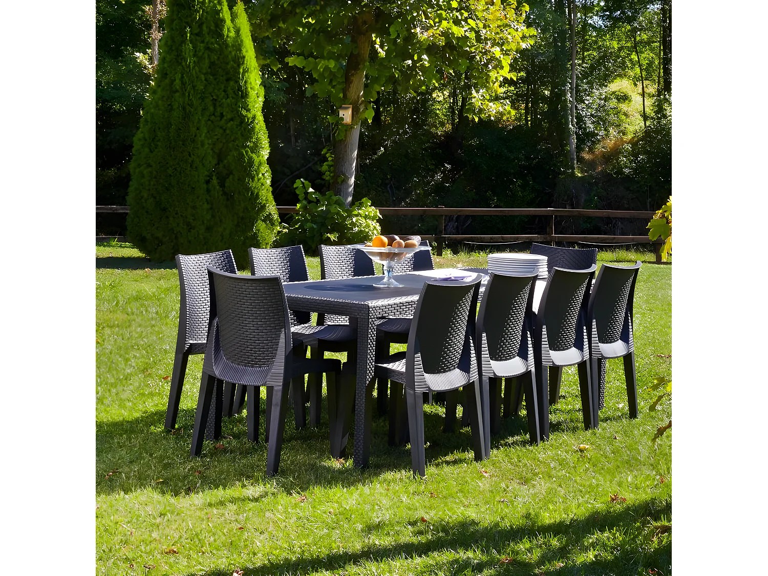 Mesa de exterior Malu Antracita