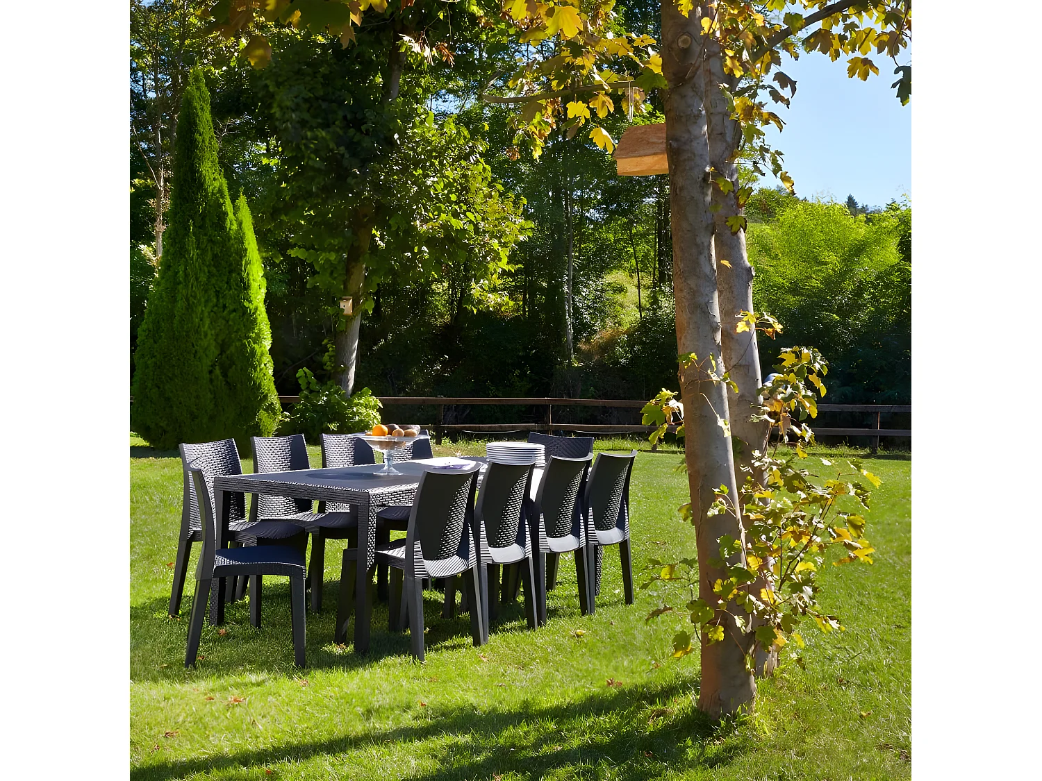 Mesa de exterior Malu Antracita