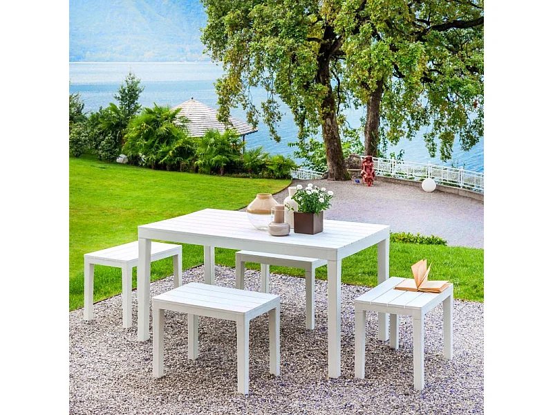 Mesa de exterior Ohana Blanco