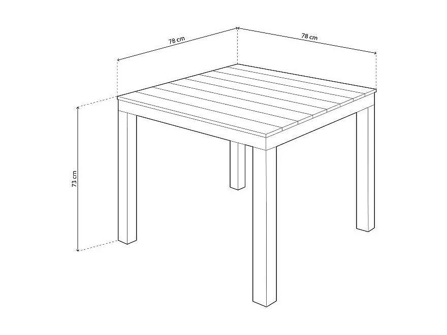 Mesa de exterior Wailua Blanco