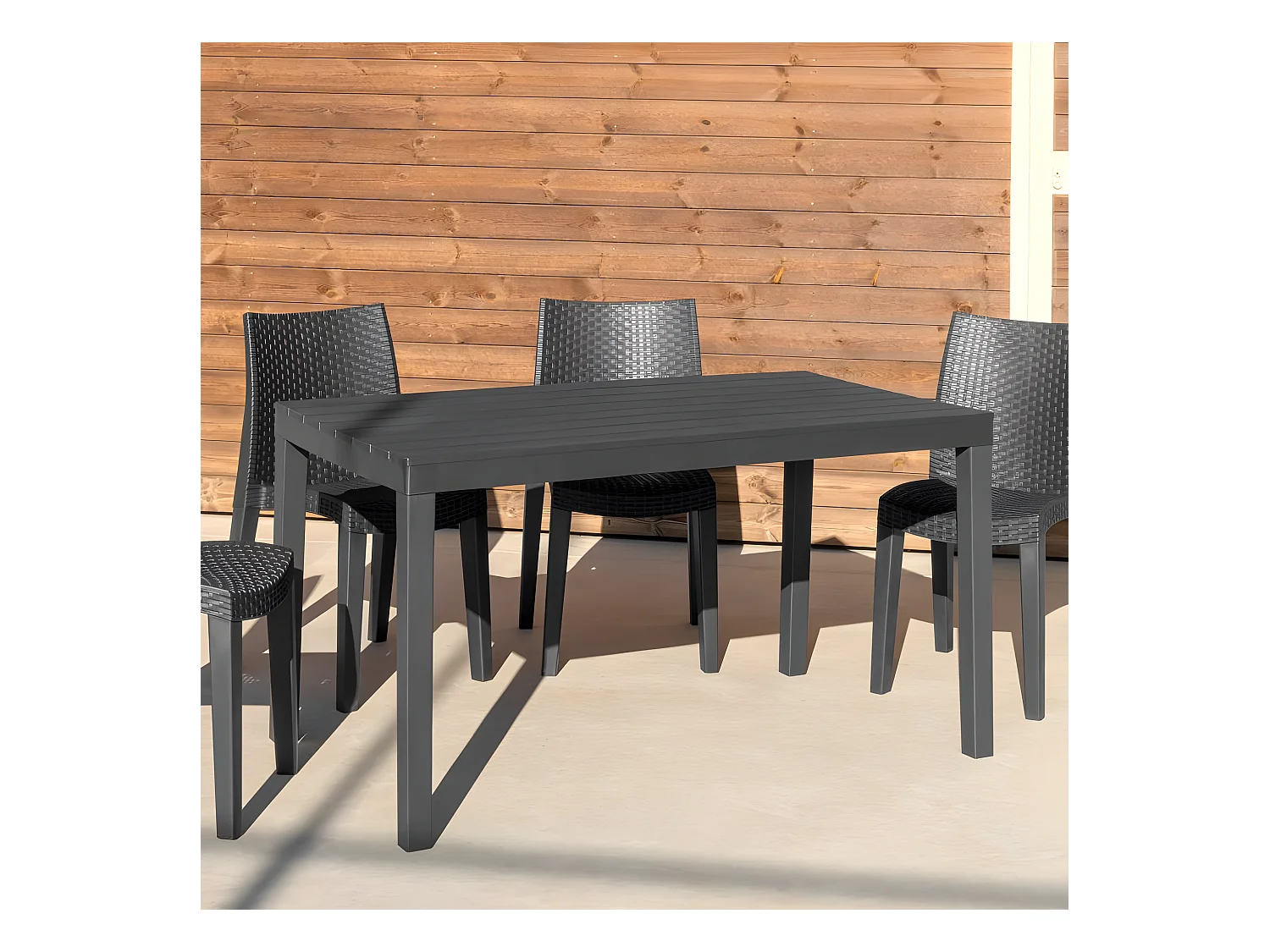 Mesa de exterior Ohana Antracita