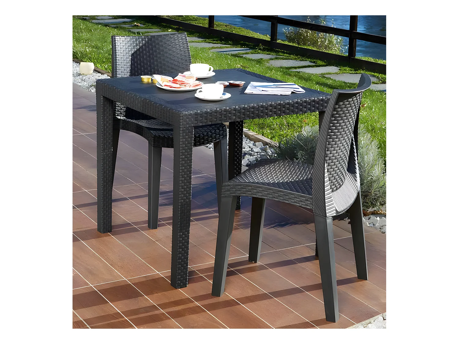 Mesa de exterior Kona Antracita