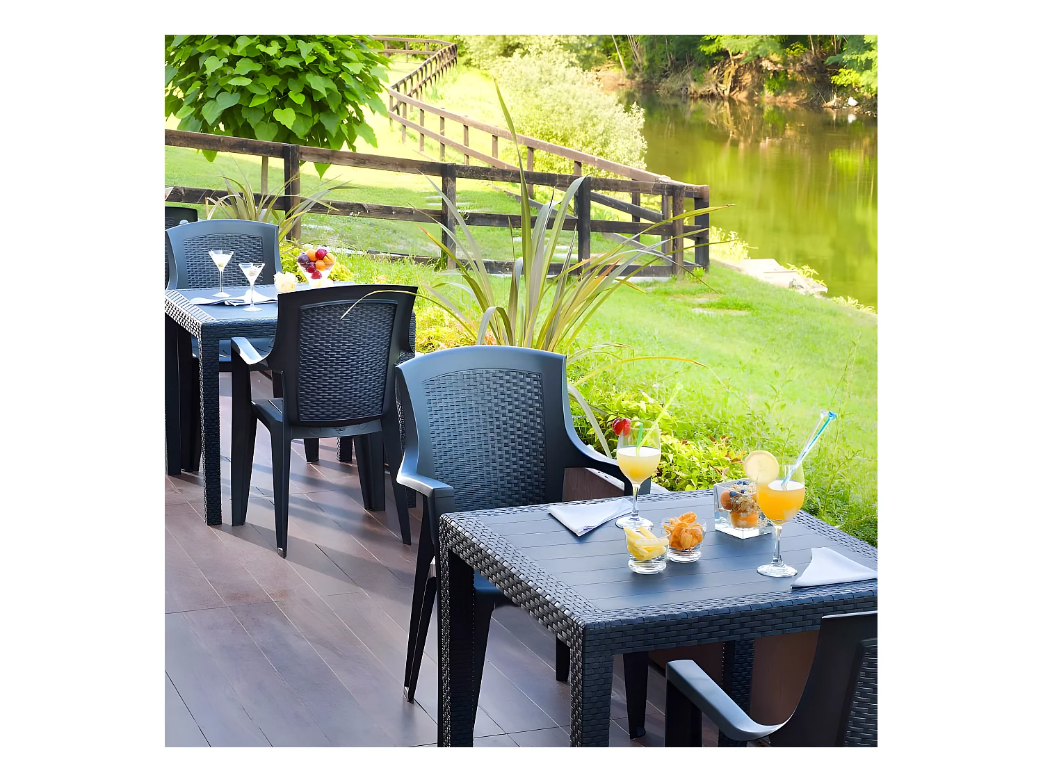 Mesa de exterior Kona Antracita