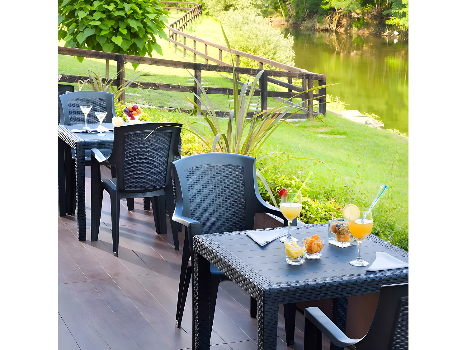 Mesa de exterior Kona Antracita