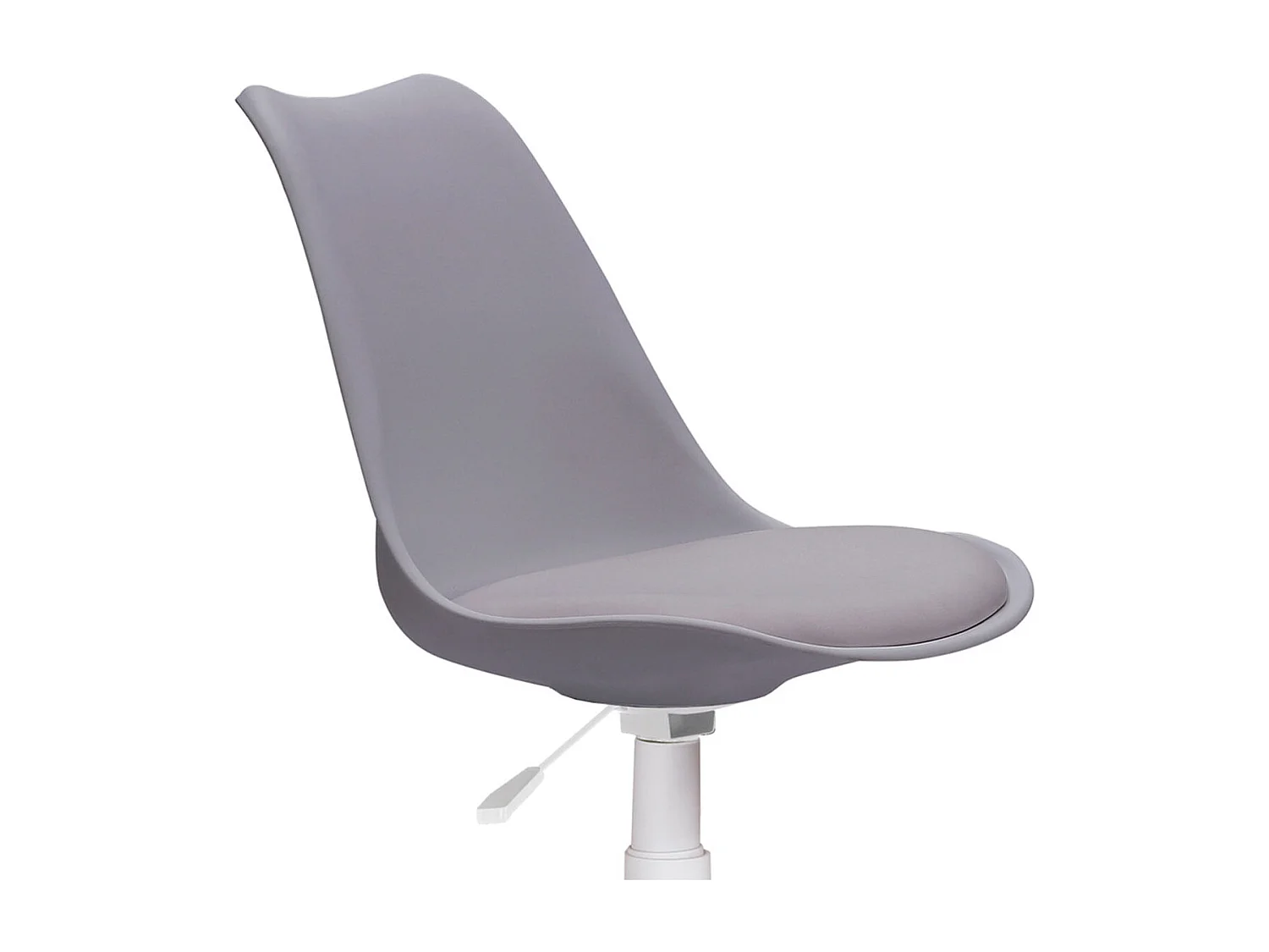 Silla de escritorio Lina giratoria y altura regulable gris Adec