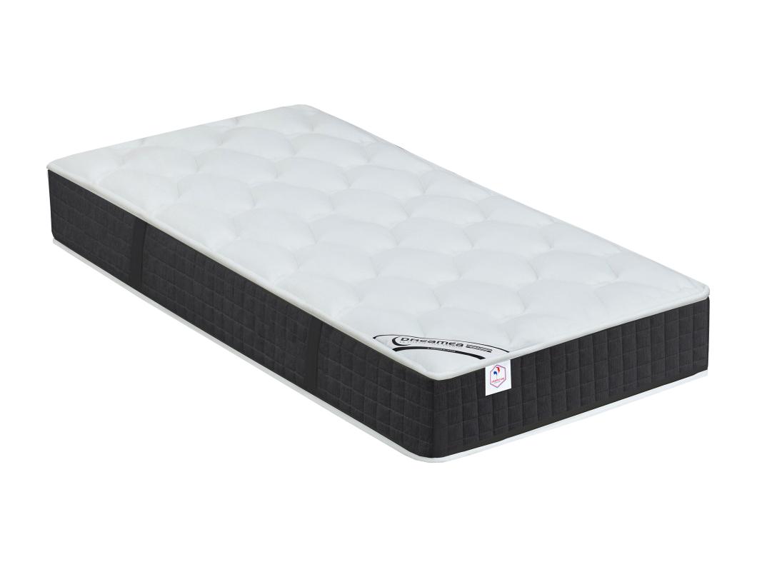 Matelas de relaxation 70 x 190 cm ressorts ensachés et mémoire de forme ép.24cm - PAROX II de DREAMEA