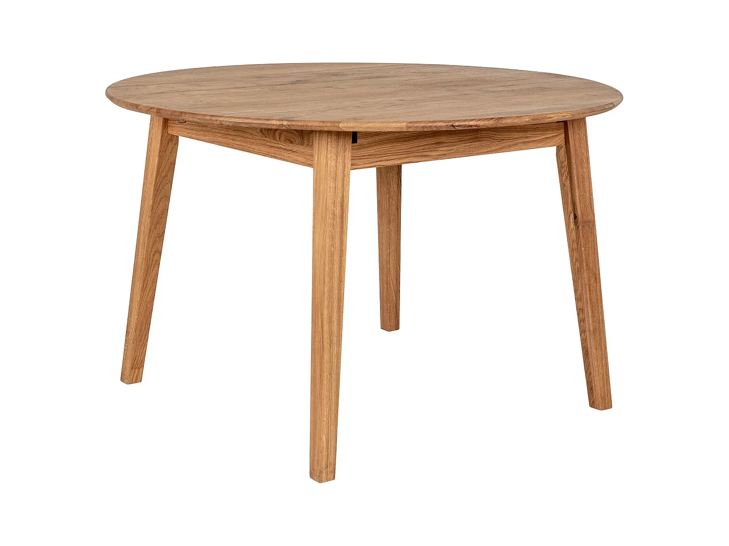 Table de salle à manger ronde extensible en Chêne METZ 118 -158cm
