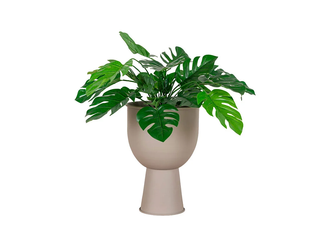 Amalfi - Cache-pot en métal ø19cm : Couleur - Beige