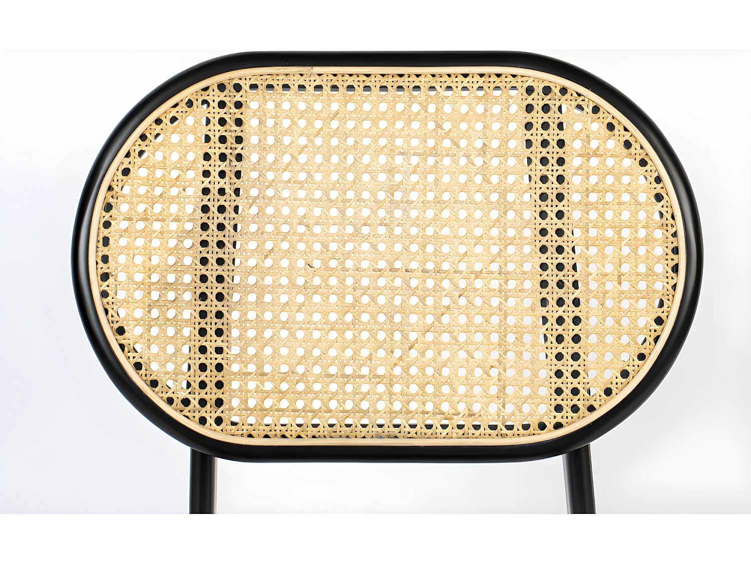 Spike - Chaise en tissu et cannage - Rose