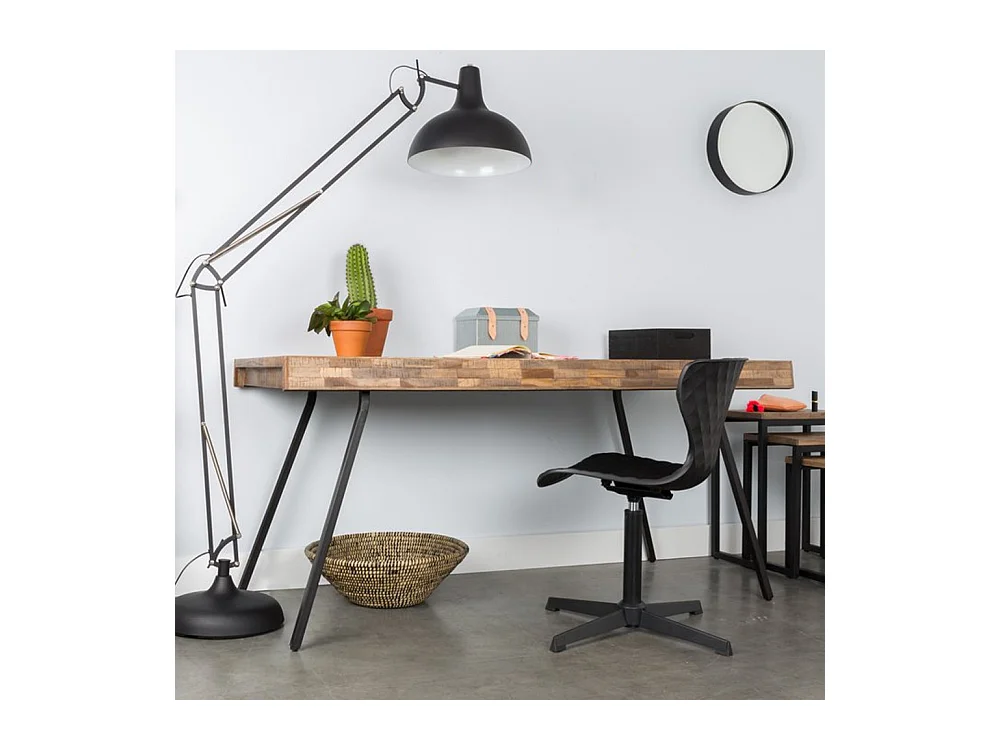 Suri - Table à manger en teck recyclé 200x90cm - Couleur - Bois