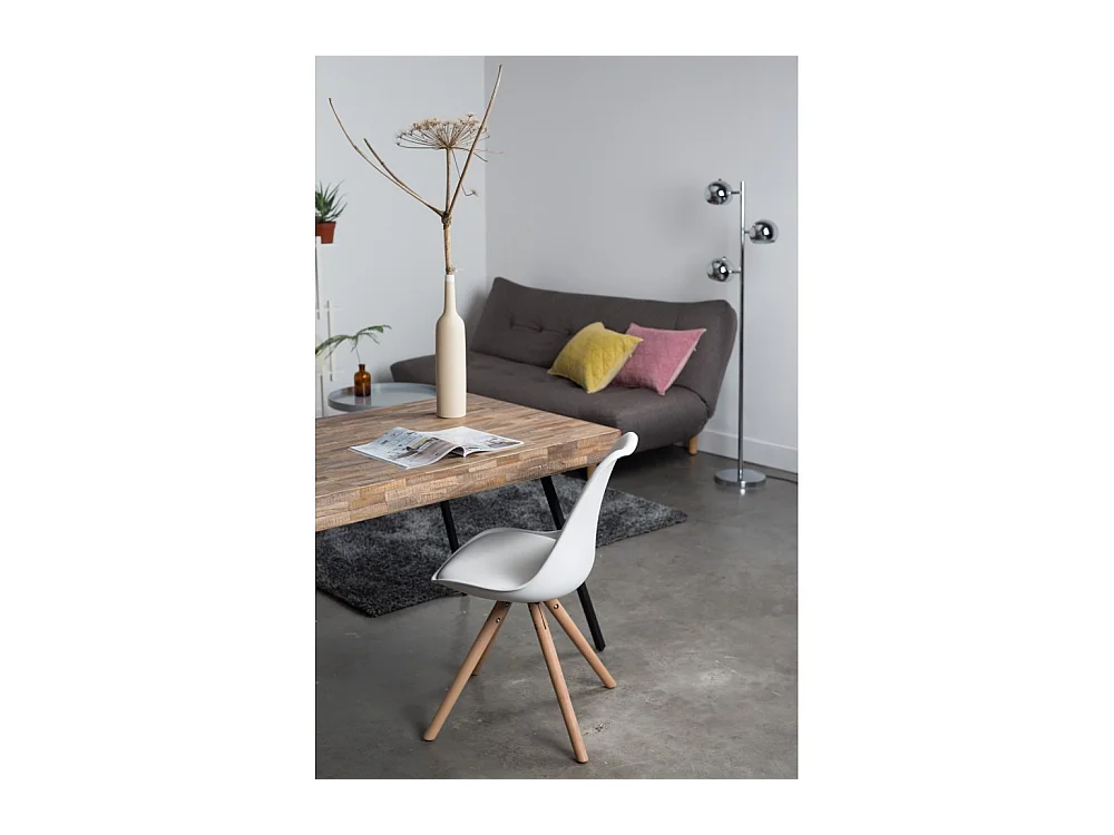 Suri - Table à manger en teck recyclé 200x90cm - Couleur - Bois