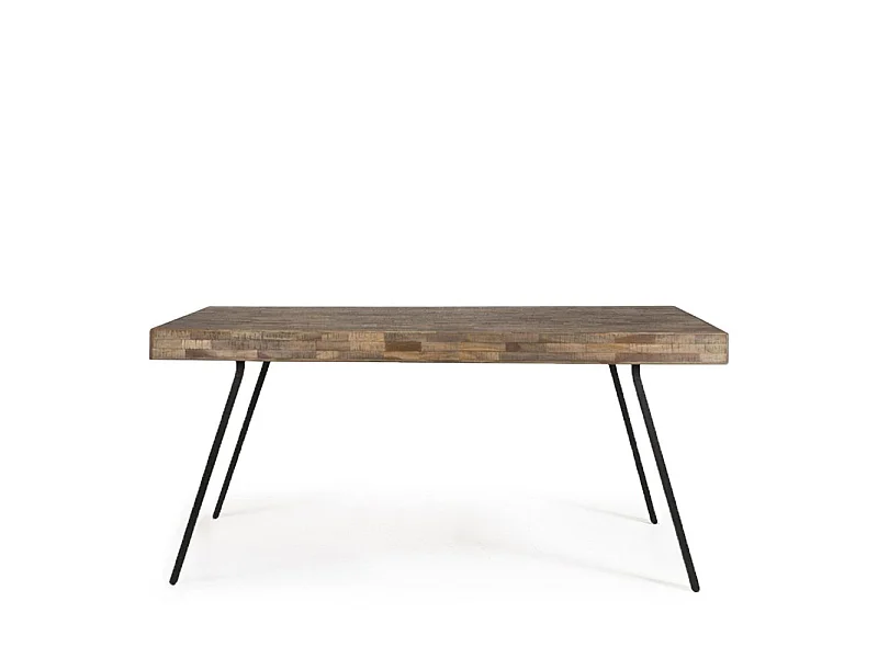 Suri - Table à manger en teck recyclé 200x90cm - Couleur - Bois