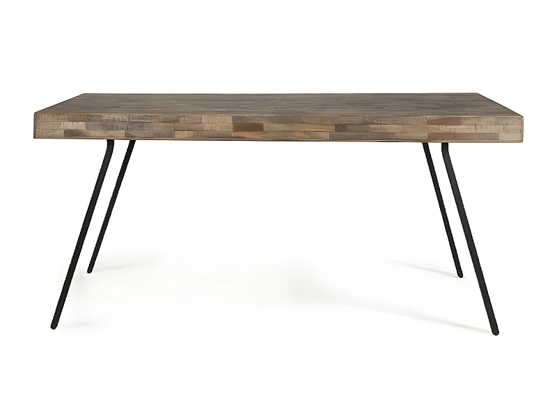 Suri - Table à manger en teck recyclé 220x100cm - Couleur - Bois
