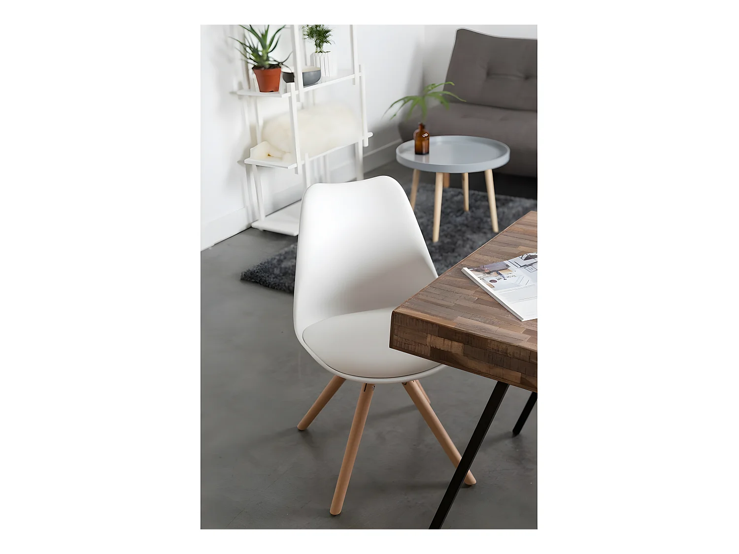 Suri - Table à manger en teck recyclé 220x100cm - Couleur - Bois