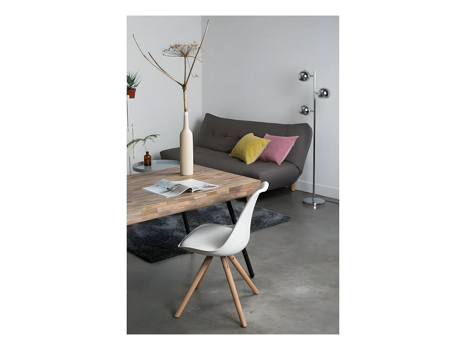 Suri - Table à manger en teck recyclé 220x100cm - Couleur - Bois