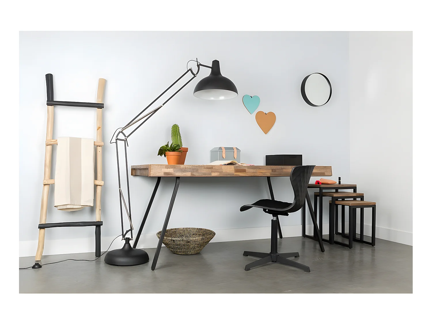 Suri - Table à manger en teck recyclé 220x100cm - Couleur - Bois