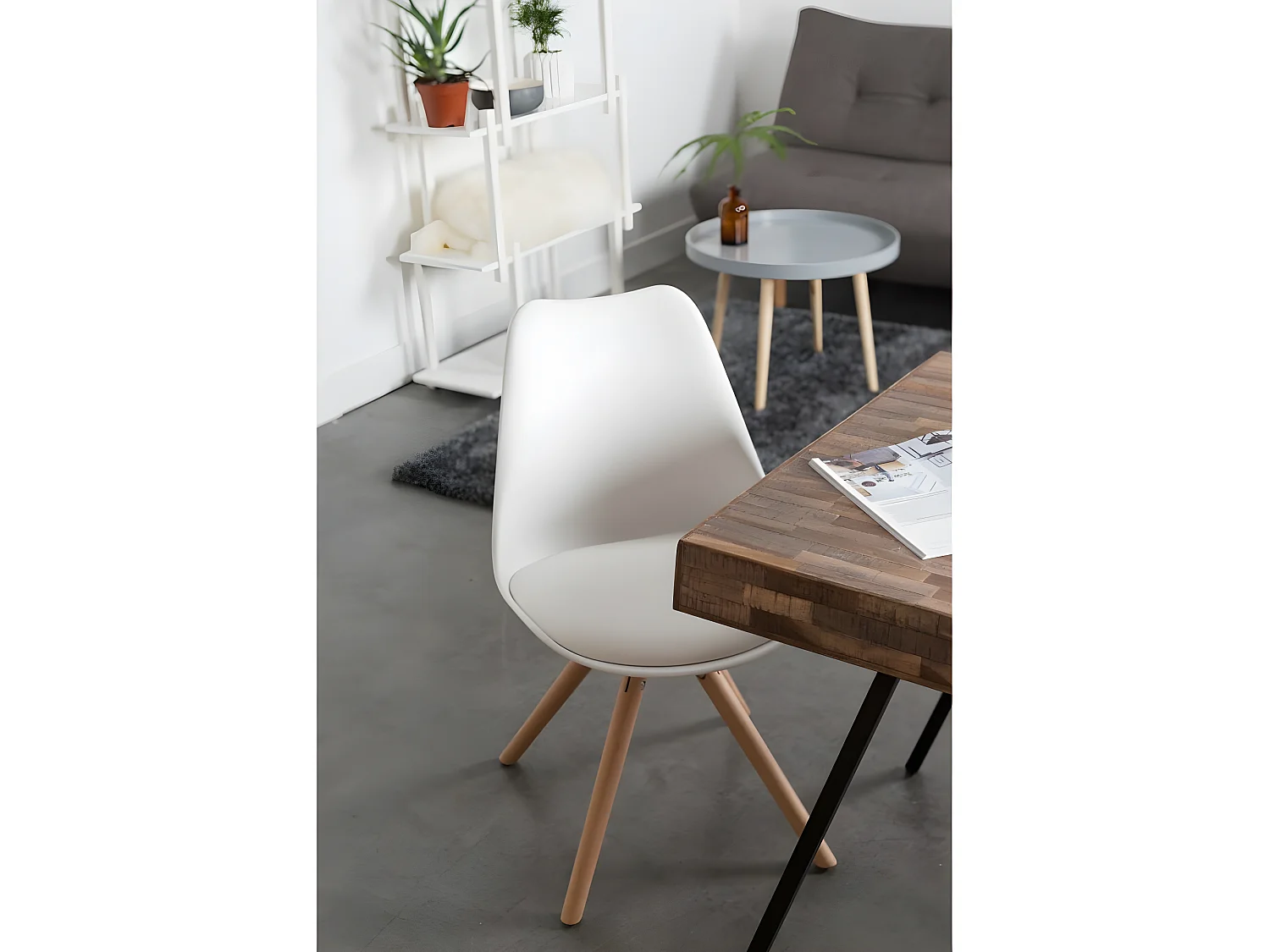 Suri - Table à manger en teck recyclé 220x100cm - Couleur - Bois